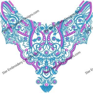 Neck Embroidery Design NED359-23