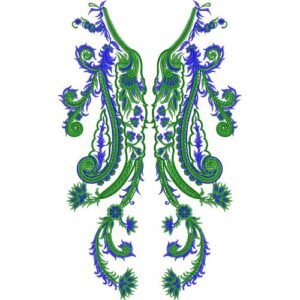 Neck Embroidery Design NED389-23