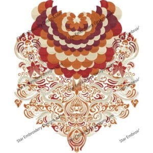 Neck Embroidery Design NED 402-23