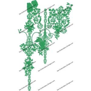 Neckline Embroidery Design NED421-23