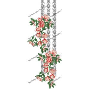 Neck Floral Embroidery NED428-23