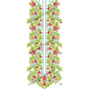 Neckline Embroidery Design NED453-23