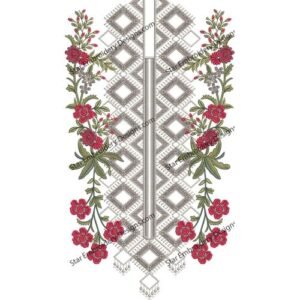 Neck Gala Flower Embroidery NED460-23