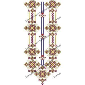 Neck Embroidery Design NED466-23