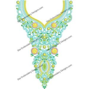 Beautiful Neck Embroidery NED500-23