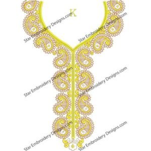 Neck Embroidery Pattern NED502-23
