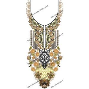 Neck Embroidery Pattern NED503-23