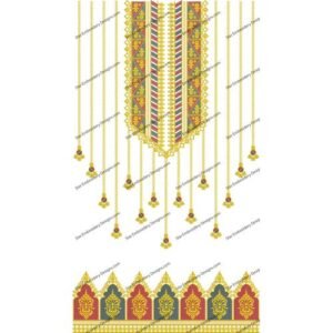Neck Embroidery Design NED507-23