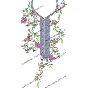 Flower Embroidery Pattern NED514-23