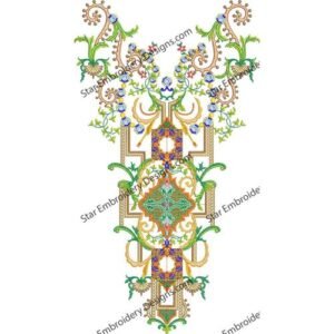 Neck Embroidery Design NED521-23