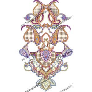 Neck Embroidery Pattern NED523-23