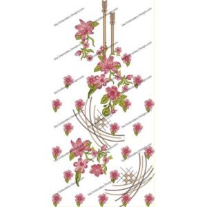 Neck Gala Floral Embroidery NED526-23