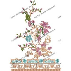 Neck Floral Embroidery NED529-23