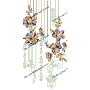 Beautiful Neck Embroidery NED768-24