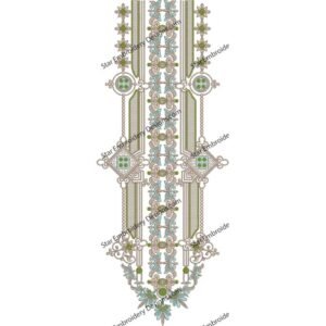 Neck Dress Embroidery NED783-24