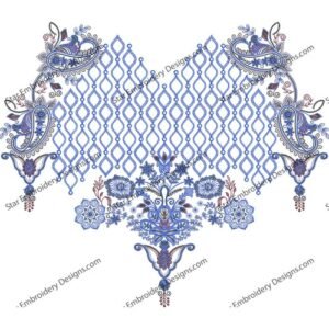Beautiful Neck Embroidery NED796-24
