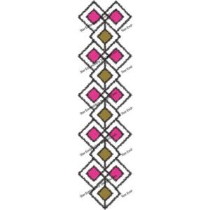 Geometrical Neck Embroidery NED818-24