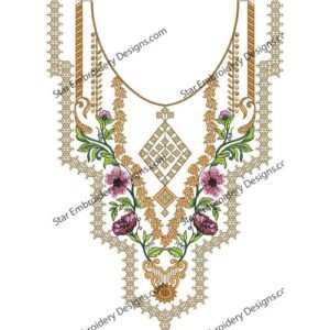 Neck Embroidery Design NED823-24