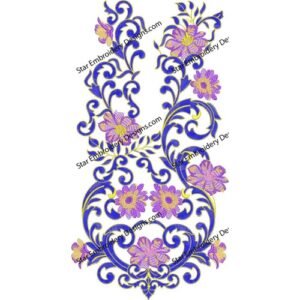 Flower Neck Embroidery NED826-24