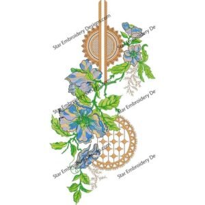 Neck Embroidery Design NED831-24