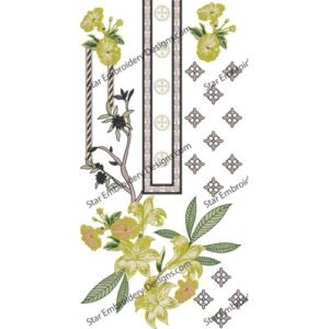Neck Embroidery Design NED843-24