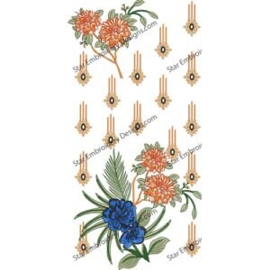 Flower Embroidery Design NED852-24