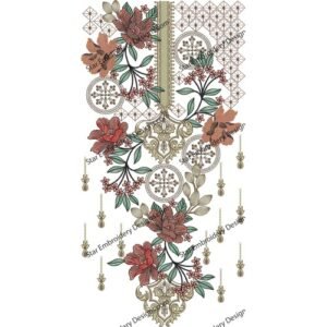 Neck Embroidery Design NED865-24