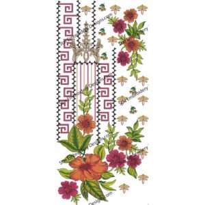 Neck Floral Embroidery NED867-24