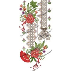 Flower Neck Embroidery NED870-24