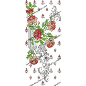 Unique Neck Embroidery NED872-24
