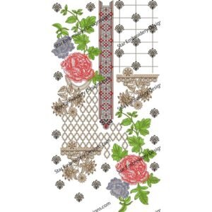 Neck Floral Embroidery NED875-24