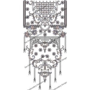 Neck Embroidery Design NED878-24