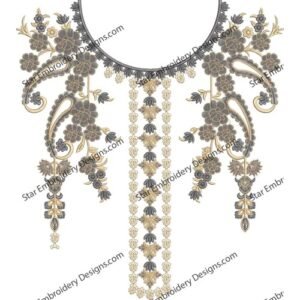 Attractive Neck Embroidery NED897-24