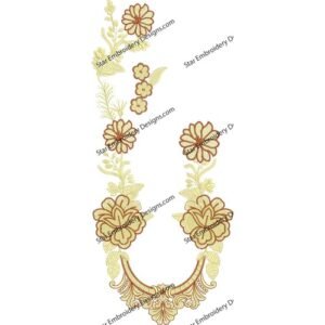 Neck Floral Embroidery NED912-24