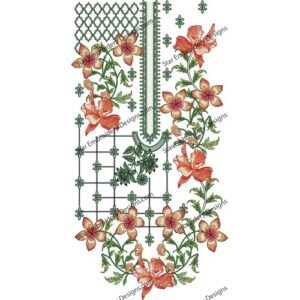 Flower Neck Embroidery NED929-24