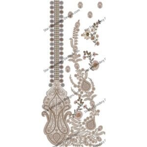 Neck Floral Embroidery NED553-24