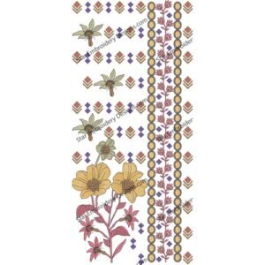 Neck Floral Embroidery NED580-24