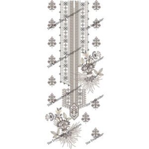 Neckline Embroidery Design NED581-24