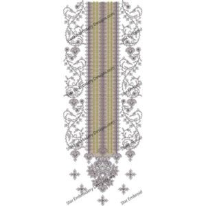 Neck Embroidery Dress NED598-24