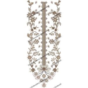 Flower Embroidery Design NED604-24