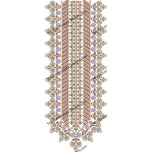 Neck Embroidery Design NED608-24