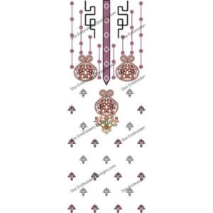 Neckline Embroidery Design NED616-24