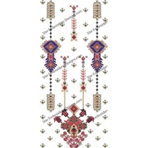 Neck Embroidery Design  NED619-24