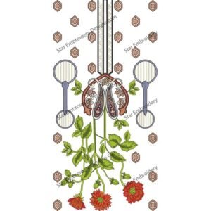Neck Floral Embroidery NED630-24