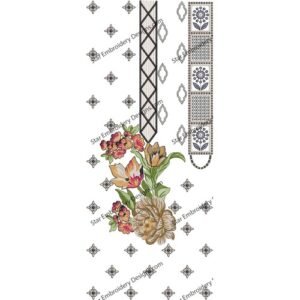 Neck Floral Embroidery NED628-24