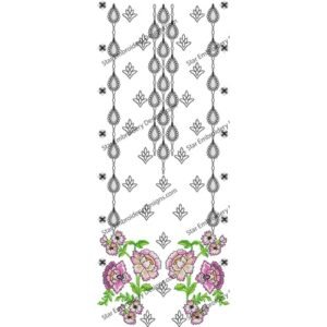 Neck Flower Gala Embroidery NED642-24