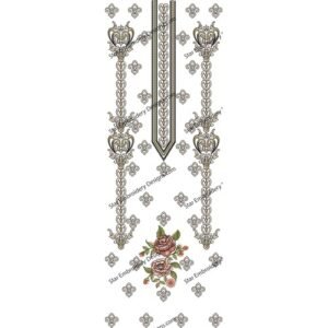 Neck Floral Embroidery NED645-24