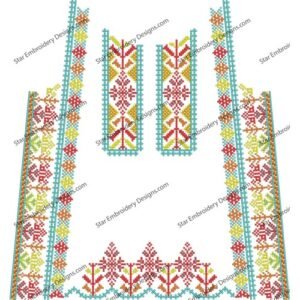 Neck Floral Embroidery NED656-24