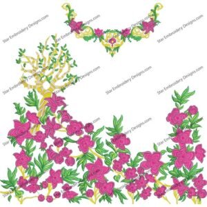 Neck Flower Design NED663-24