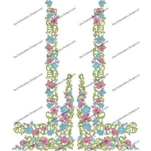 Neck Floral Embroidery NED664-24